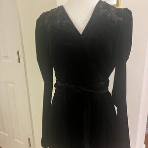 Velvet Cocktail Dress with Sequins